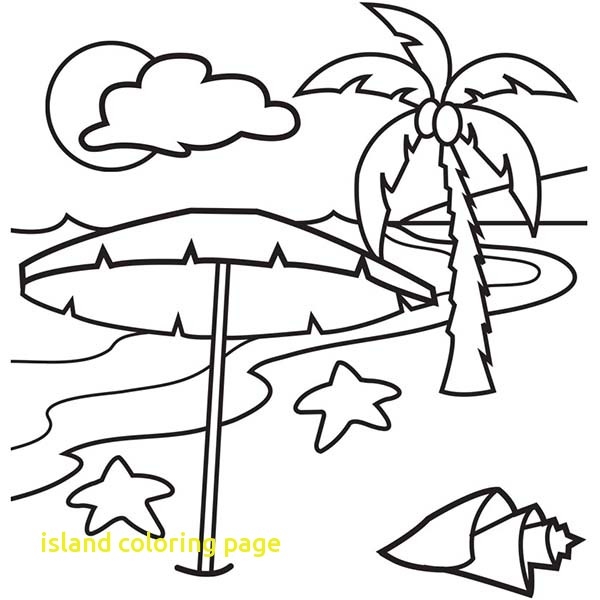 600x600 Tropical Island Coloring Pages Download