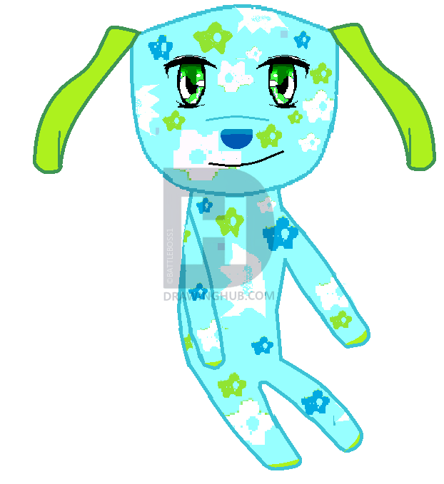 622x679 Webkinz Tropical Island Pup Drawing