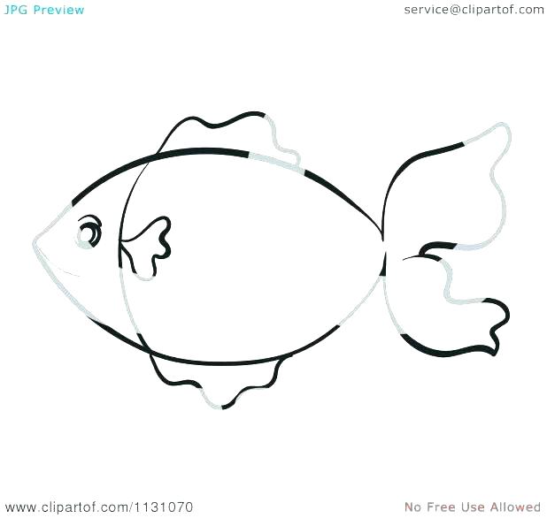 618x586 Rainbow Outline To Color Fish Coloring