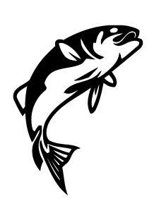 218x292 Fishing Trout Custom Vinyl Graphic Decal Sticker