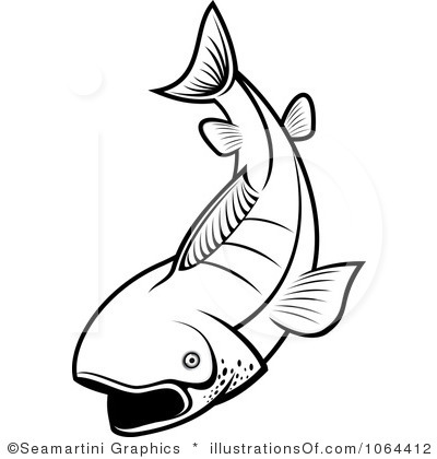 400x420 Trout Clip Art Black And White