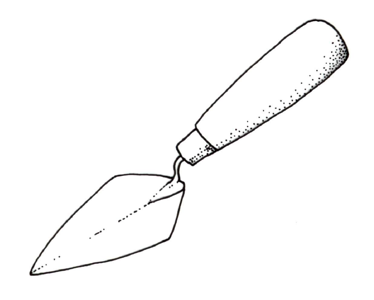 Trowel Drawing Free download on ClipArtMag