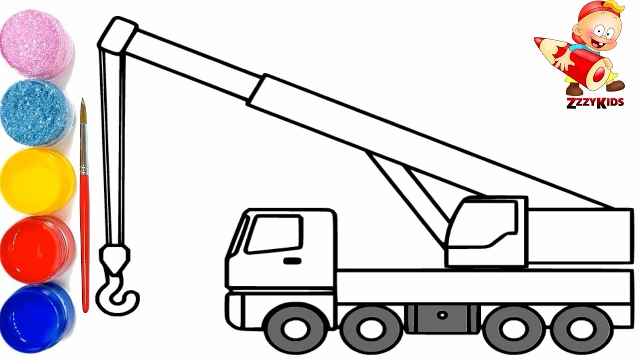 1280x720 Crane Coloring And Drawing