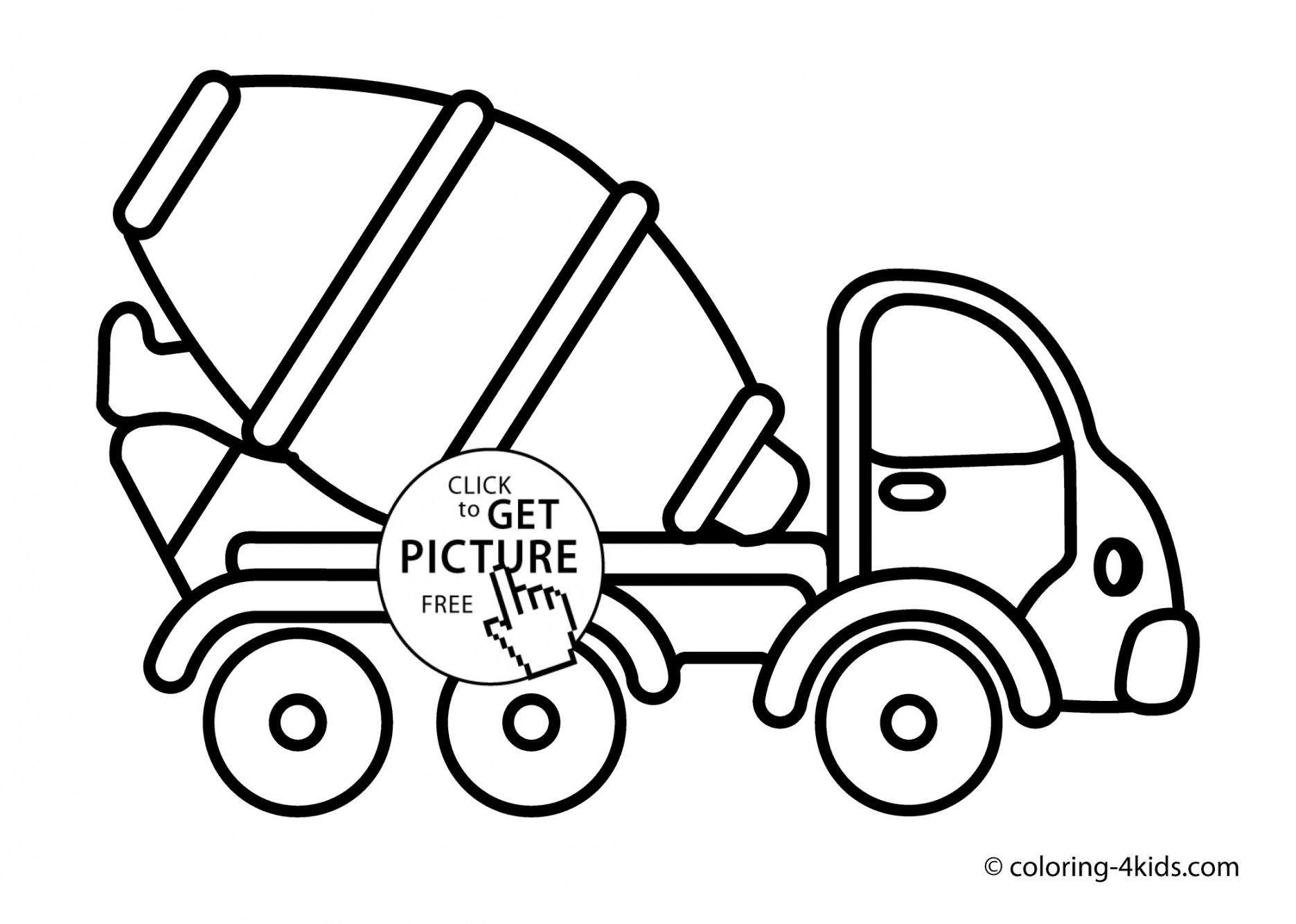 1871x1334 Dump Truck Coloring