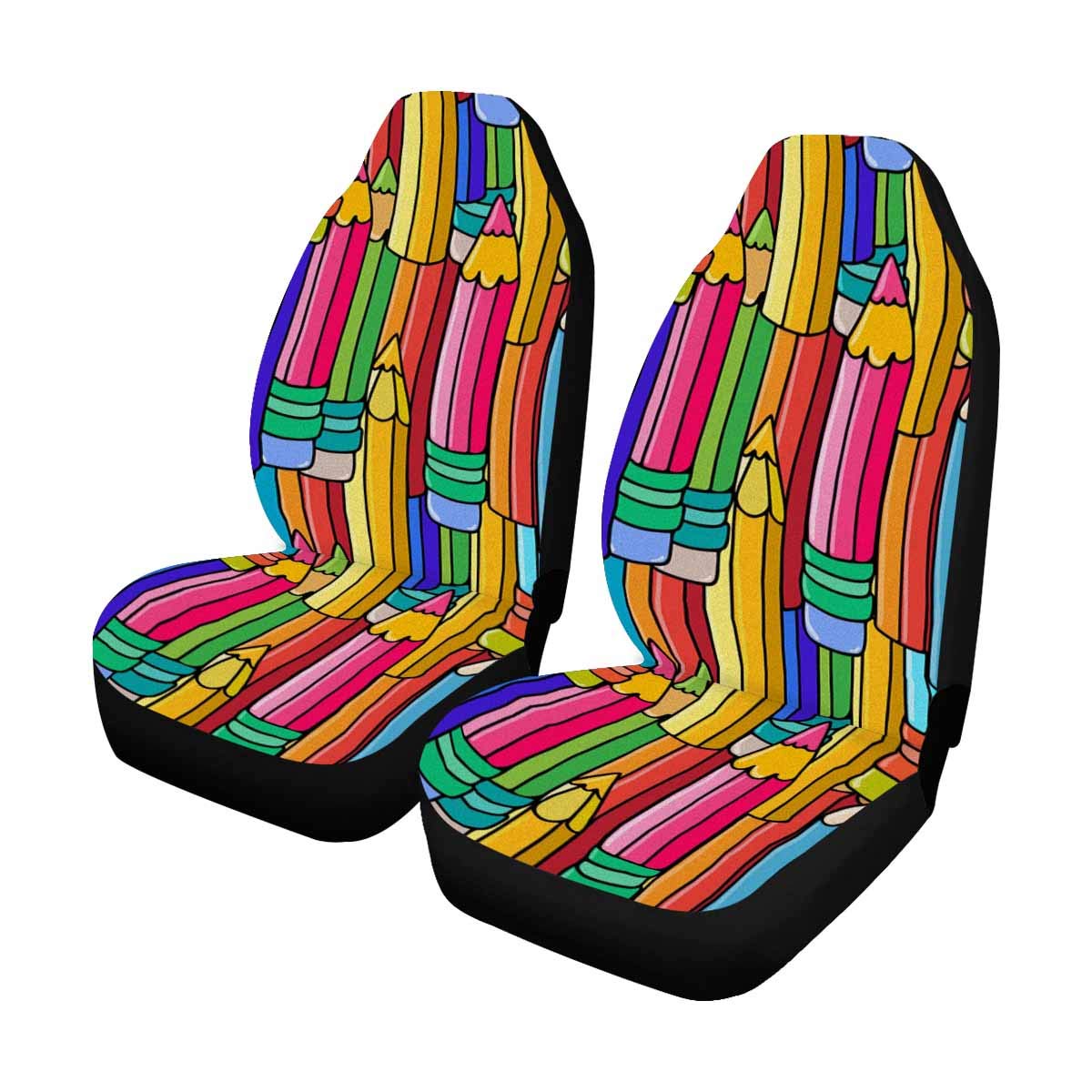 1200x1200 Interestprint School Board Freehand Drawing Car Seat Covers