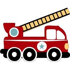 236x236 Cartoon Clip Art Firetruck Emergency Vehicle Truck Statuette