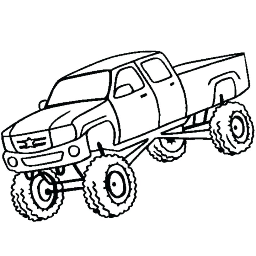 816x816 Draw Monster Truck