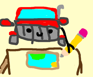 300x250 Truck Driver Drawing