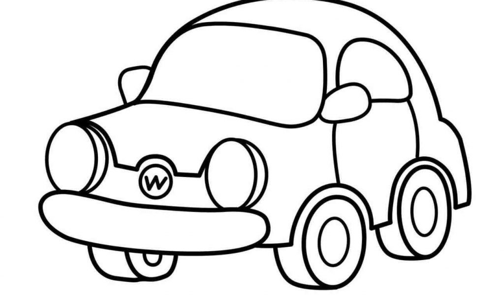 1024x600 Fire Truck Line Drawing