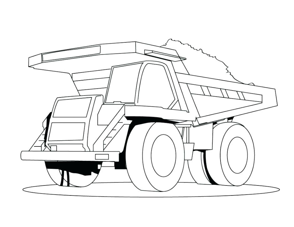940x727 kenworth truck drawing