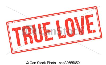 450x276 True Love Rubber Stamp On White Print, Impress, Overprint