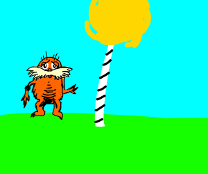300x250 lorax animals next to a truffula tree