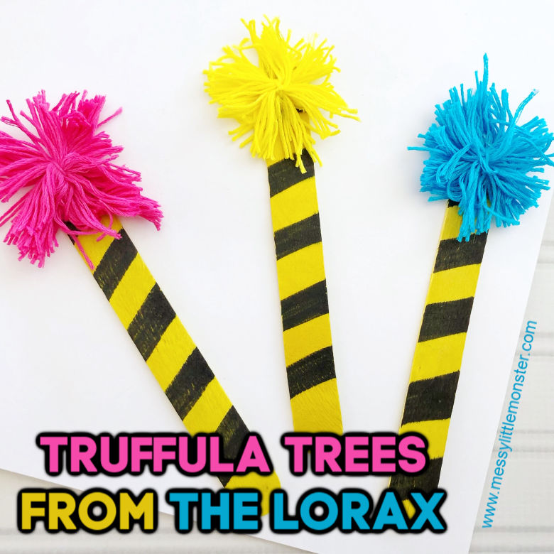 780x780 the lorax truffula tree craft