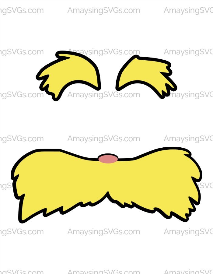 700x900 The Lorax Moustache And Eyebrows Is Quintessential Dr Seuss