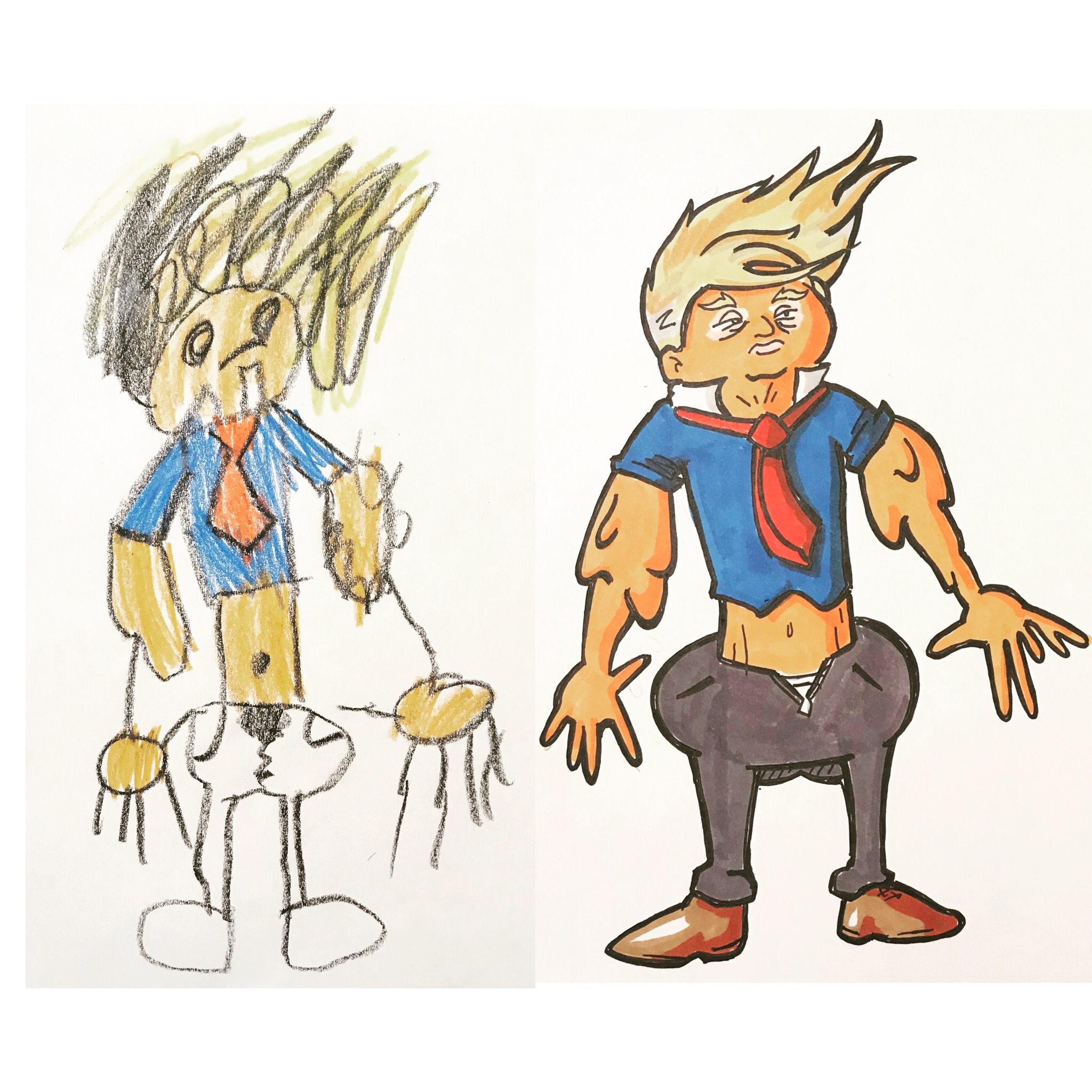 2048x2048 i reimagine my nephew's drawings today, i gave them the choice