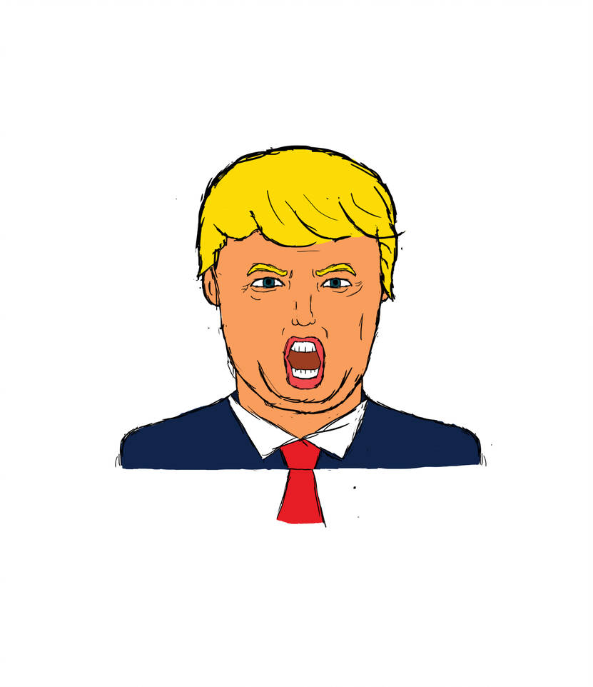 831x962 Trump Drawing For Father's Day