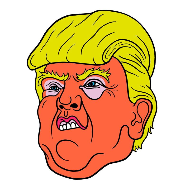 800x800 Trump Lol Illustration Gif