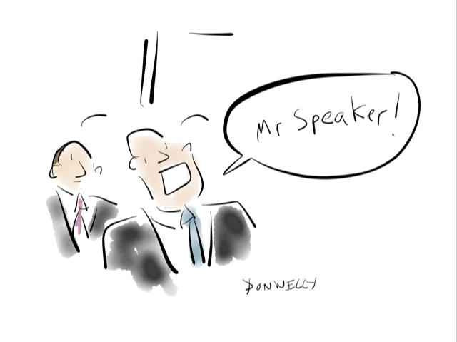 640x479 Trump's First State Of The Union Speech In Drawings