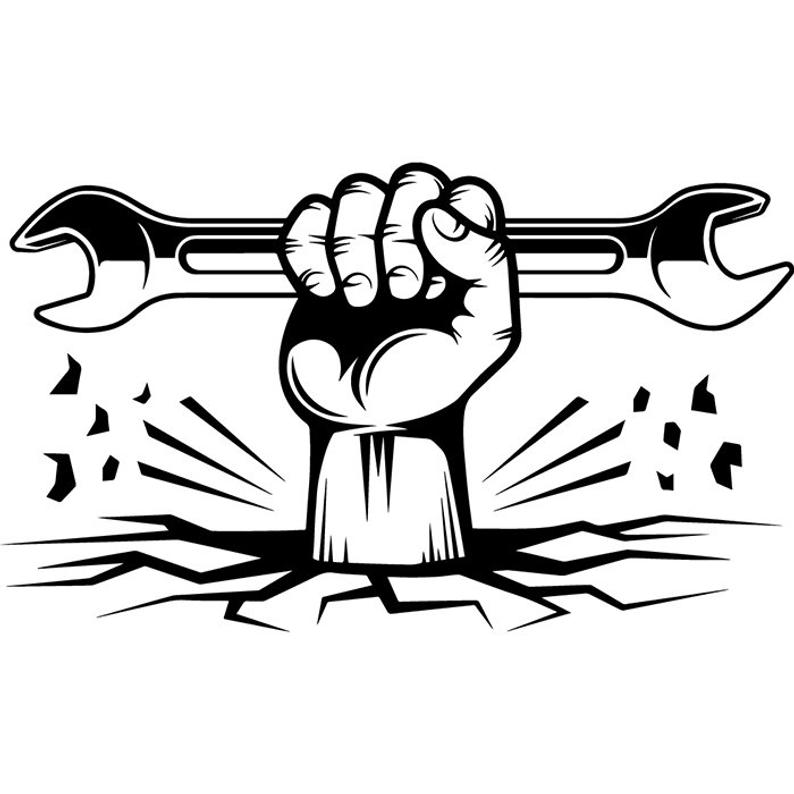 794x794 Construction Logo Mechanic Plumbing Hand Wrench Toolbox Etsy