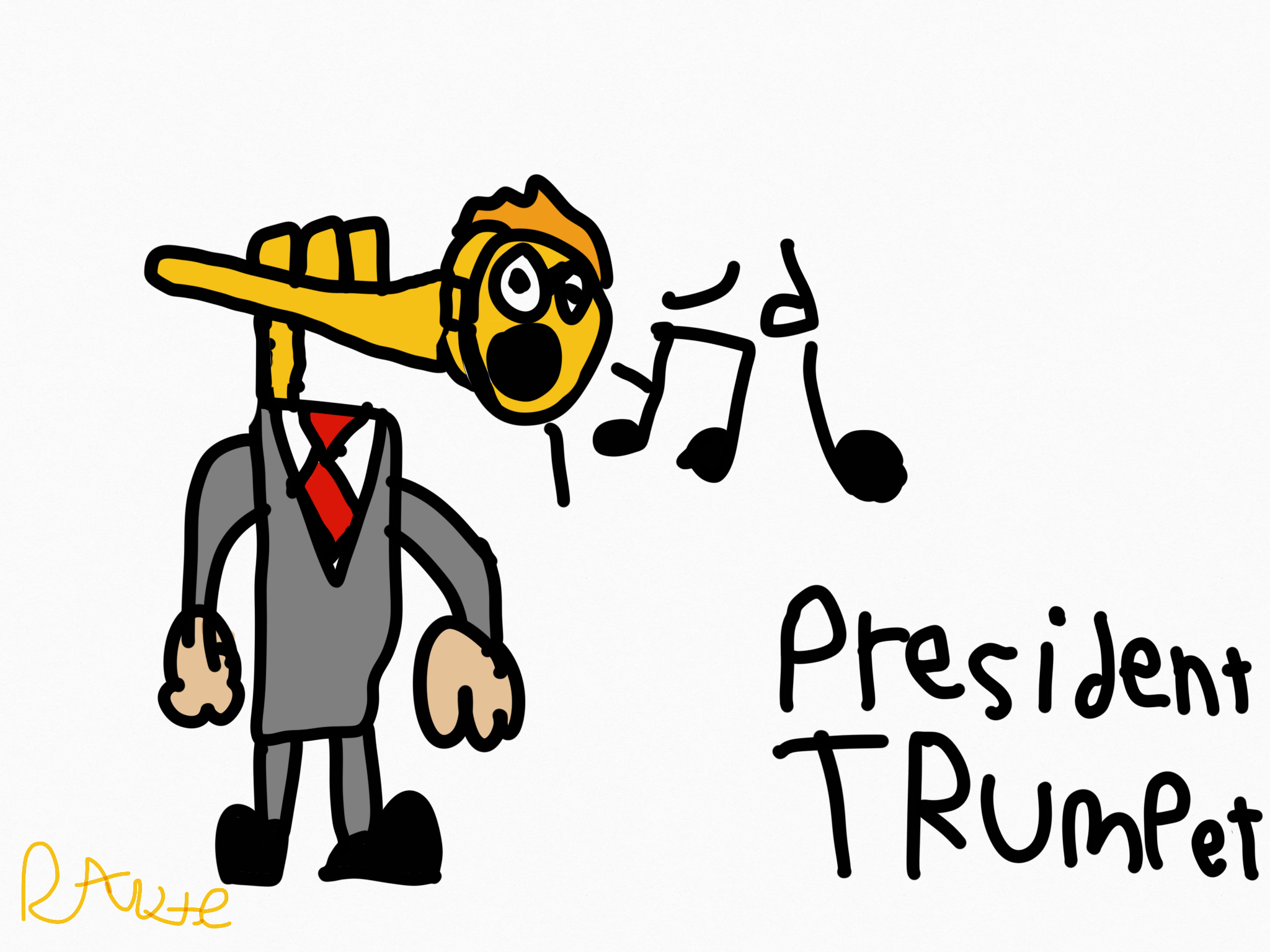 2048x1536 my drawing of the president on my ipad introducing president