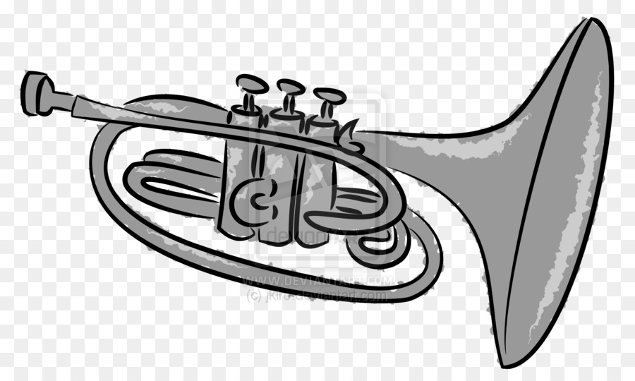 900x540 Trumpet Drawing Animated For Free Download