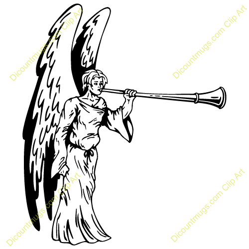 500x500 Angel Blowing Trumpet Clipart Collection