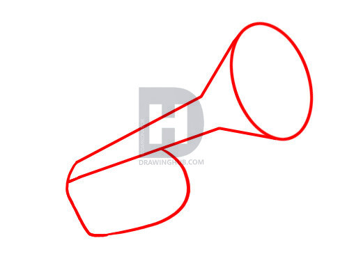 498x375 How To Draw A Trumpet, Step