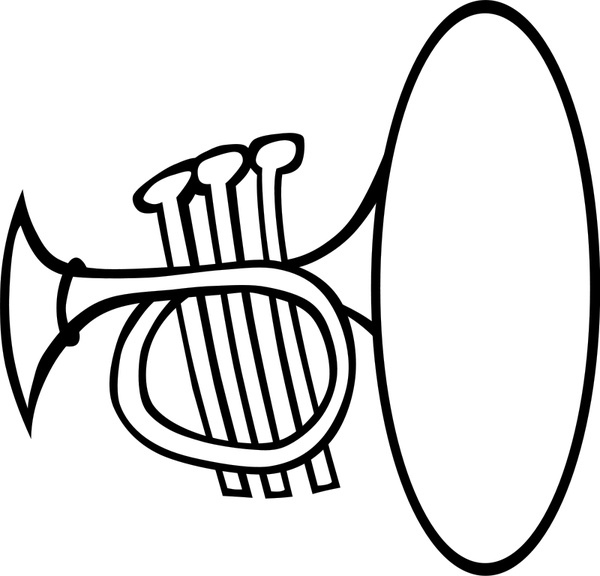 600x576 Silly Trumpet Free Vector In Open Office Drawing