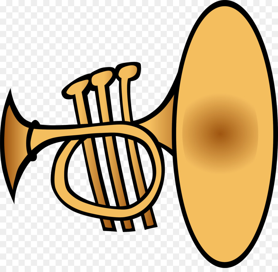 900x880 Trumpet, Drawing, Yellow, Transparent Png Image Clipart Free