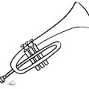 180x180 Trumpet Drawing