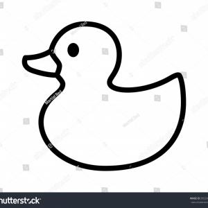 300x300 The Truth About Outline Of Duck Drawing Isolated On White Stock