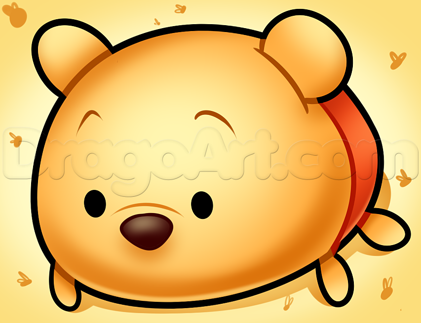 853x655 How To Draw Tsum Tsum Winnie The Pooh, Step