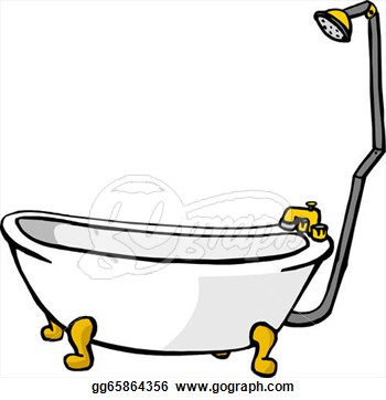 350x362 Clawfoot Tub Clipart