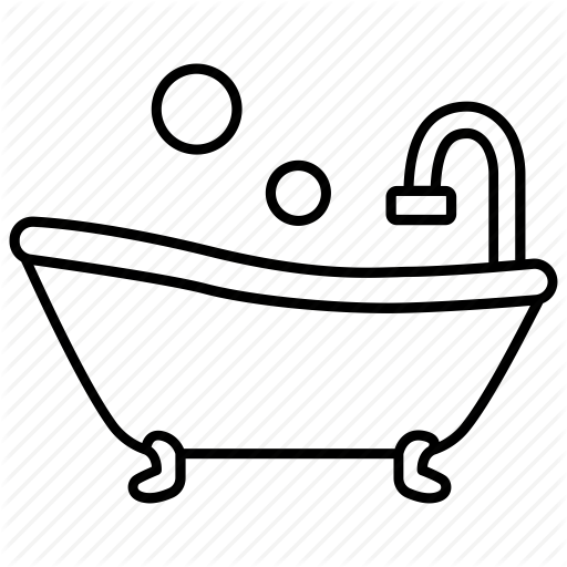 512x512 Collection Of Free Drawing Tub Outline Download On Ui Ex