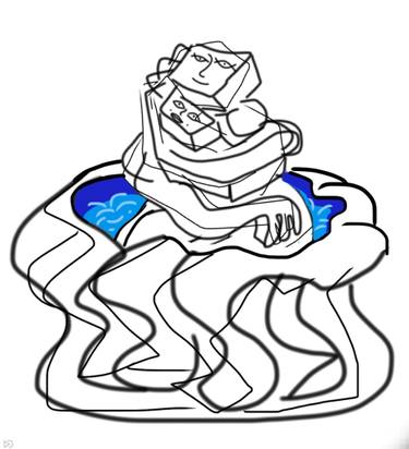 375x412 Hot Tub Drawing