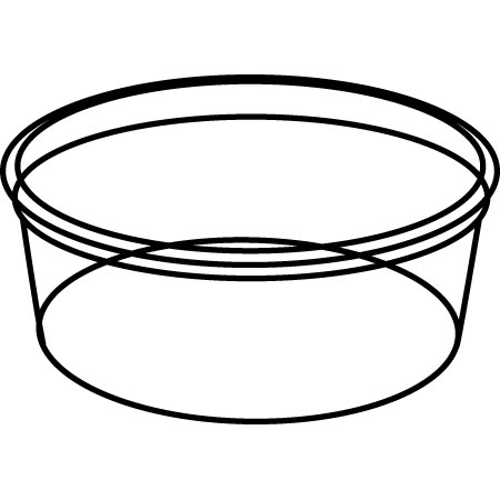 450x450 Pwp Oz Clear Round Tub Pampr Paper Supply Co