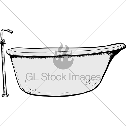 500x500 Side View On Bath Tub Gl Stock Images