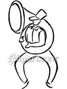 225x300 Outline Of A Person Playing The Tuba