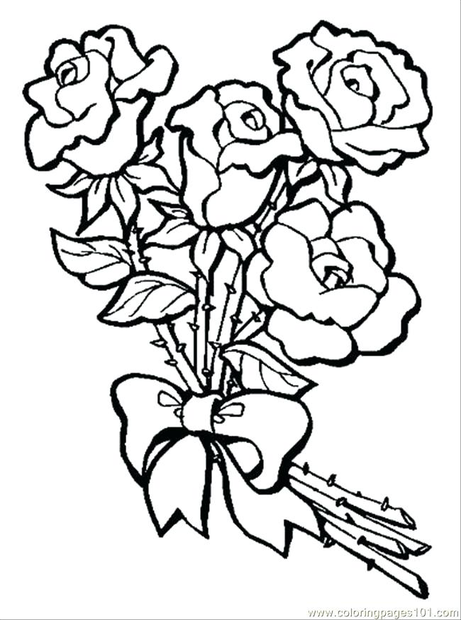 650x874 Printable Rose Coloring Pages At Free Printable Pictures Of Roses