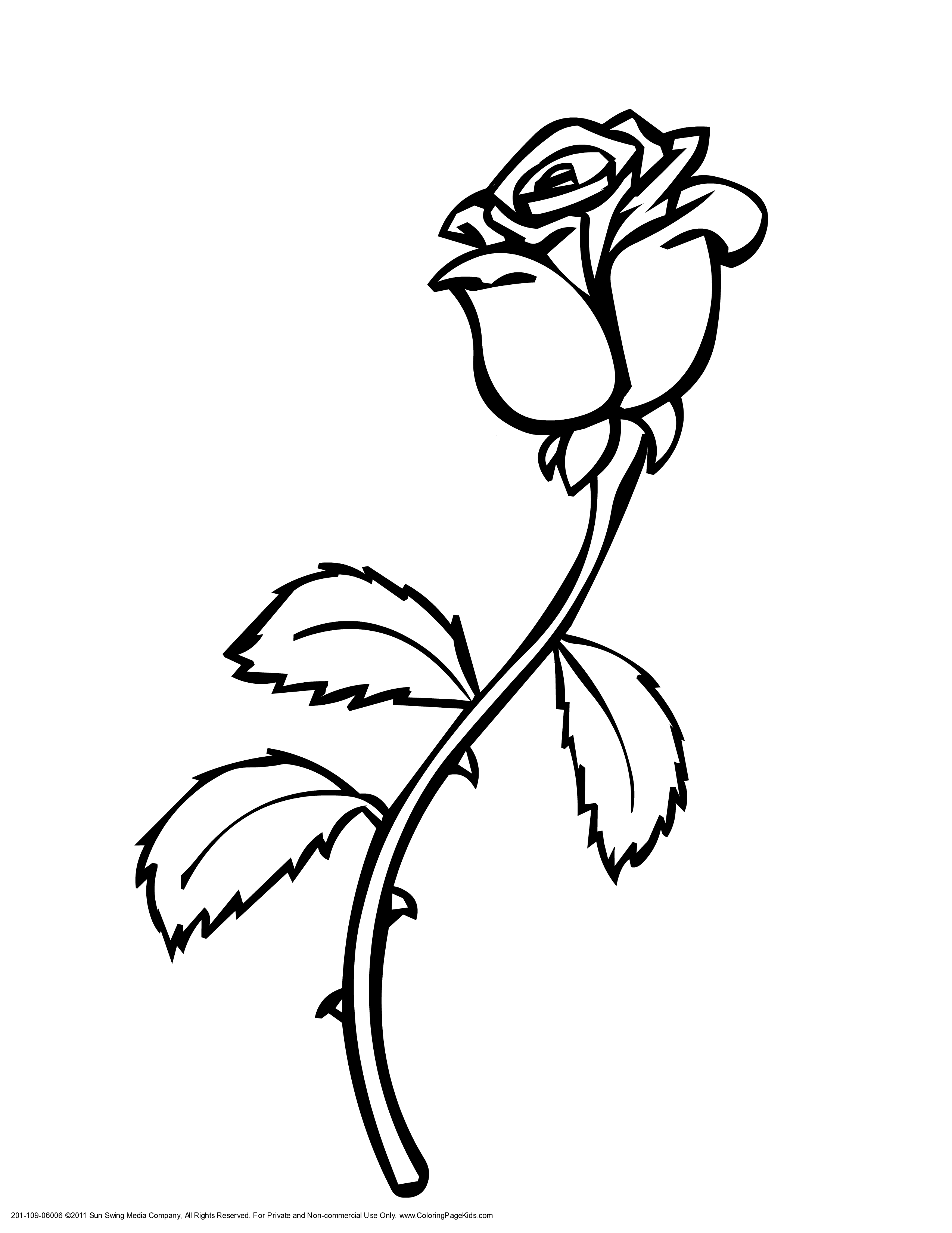 2550x3300 Rose Drawings Black And White
