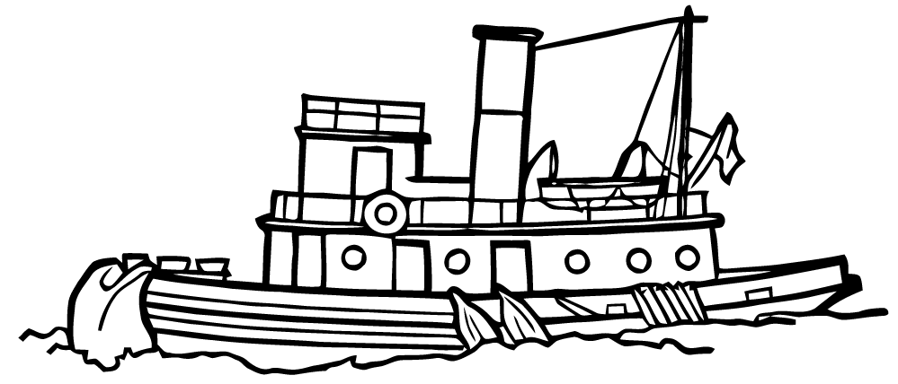 999x428 Free Vector Art Tugboat Images From Free