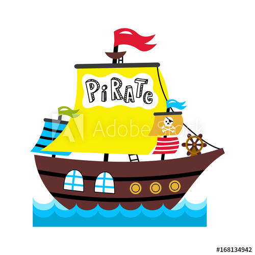 500x500 Pirate Sailing Vessel Icon Children Drawing Of Pirate Concept
