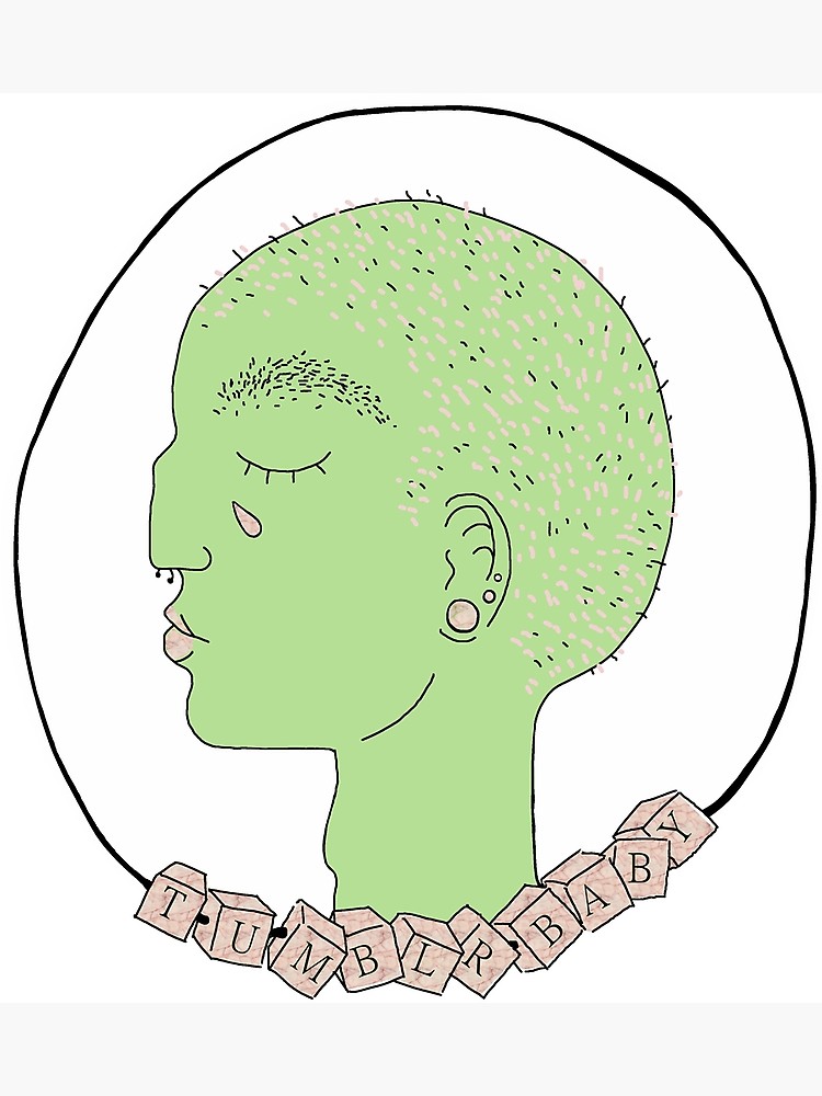 750x1000 Alien Tumblr Baby Photographic Print