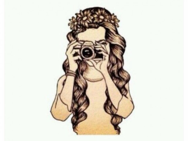 620x465 Cute Long Hair Tumblr Girl Drawing