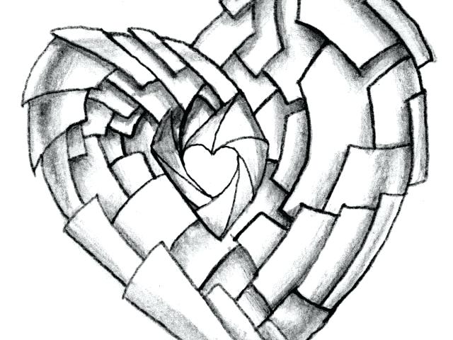 640x480 I Love You Drawings For Her I Heart You Teen Charcoal About Heart