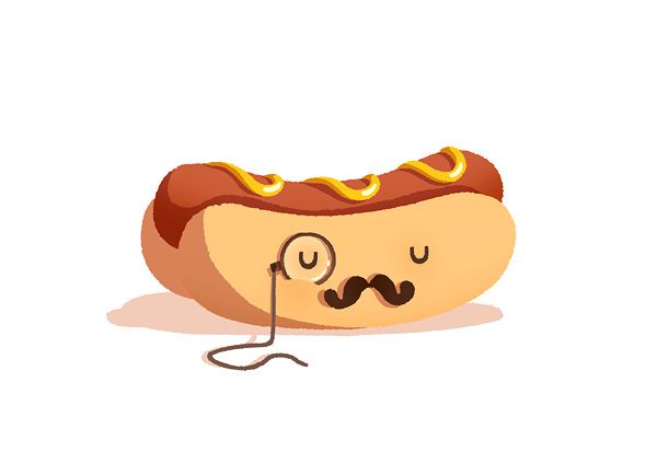 600x413 Poshdog Art Illustration Tumblr, Hot Dog Drawing, Art