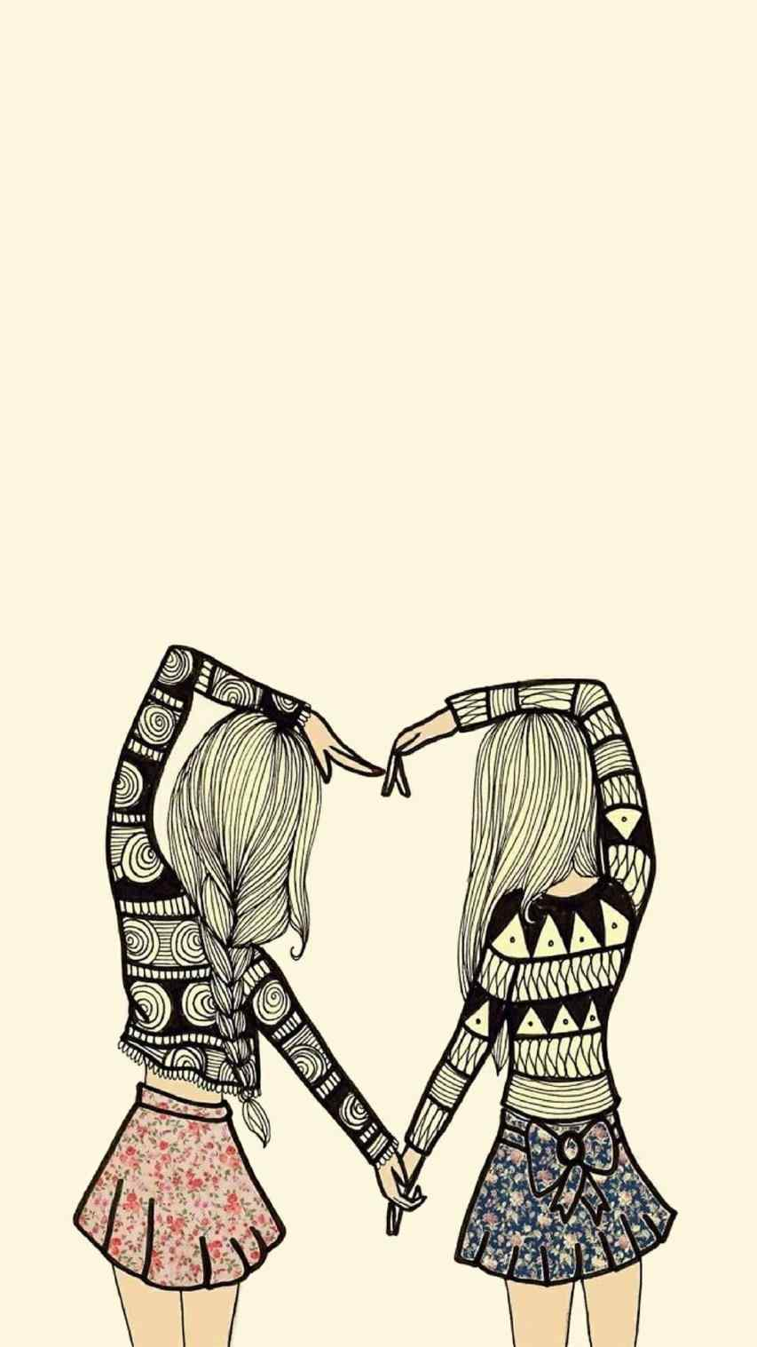 853x1517 best friend drawings tumblr gallery cute best friend drawings