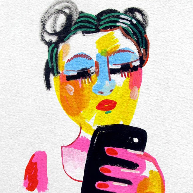 660x660 Jon Burgerman's Drawings Of Girls I've Seen On Tumblr