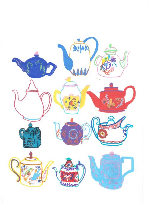 500x688 Drawing Illustration Draw Patterns Portrait Sketch Pattern