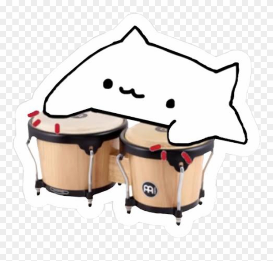 880x843 Bongocat Bongo Cat Drum Girl Cool Tumblr White Unicorn Clipart